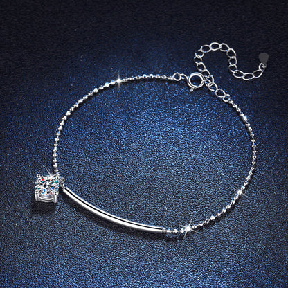 [Plus&Max]ELEGANT HALF-MOON CURVE MOISSANITE BRACELET