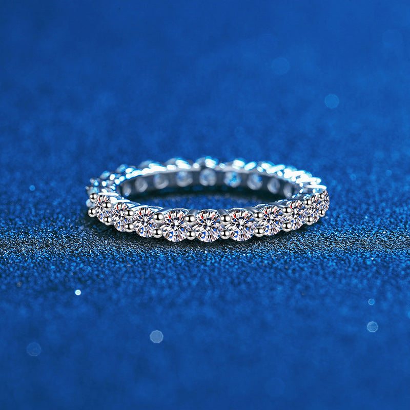 [Plus&Max]LUXURIOUS 2.2 CARAT FULL ETERNITY MOISSANITE RING