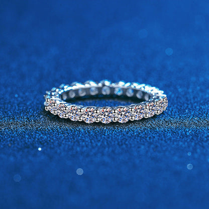 [Plus&Max]LUXURIOUS 2.2 CARAT FULL ETERNITY MOISSANITE RING