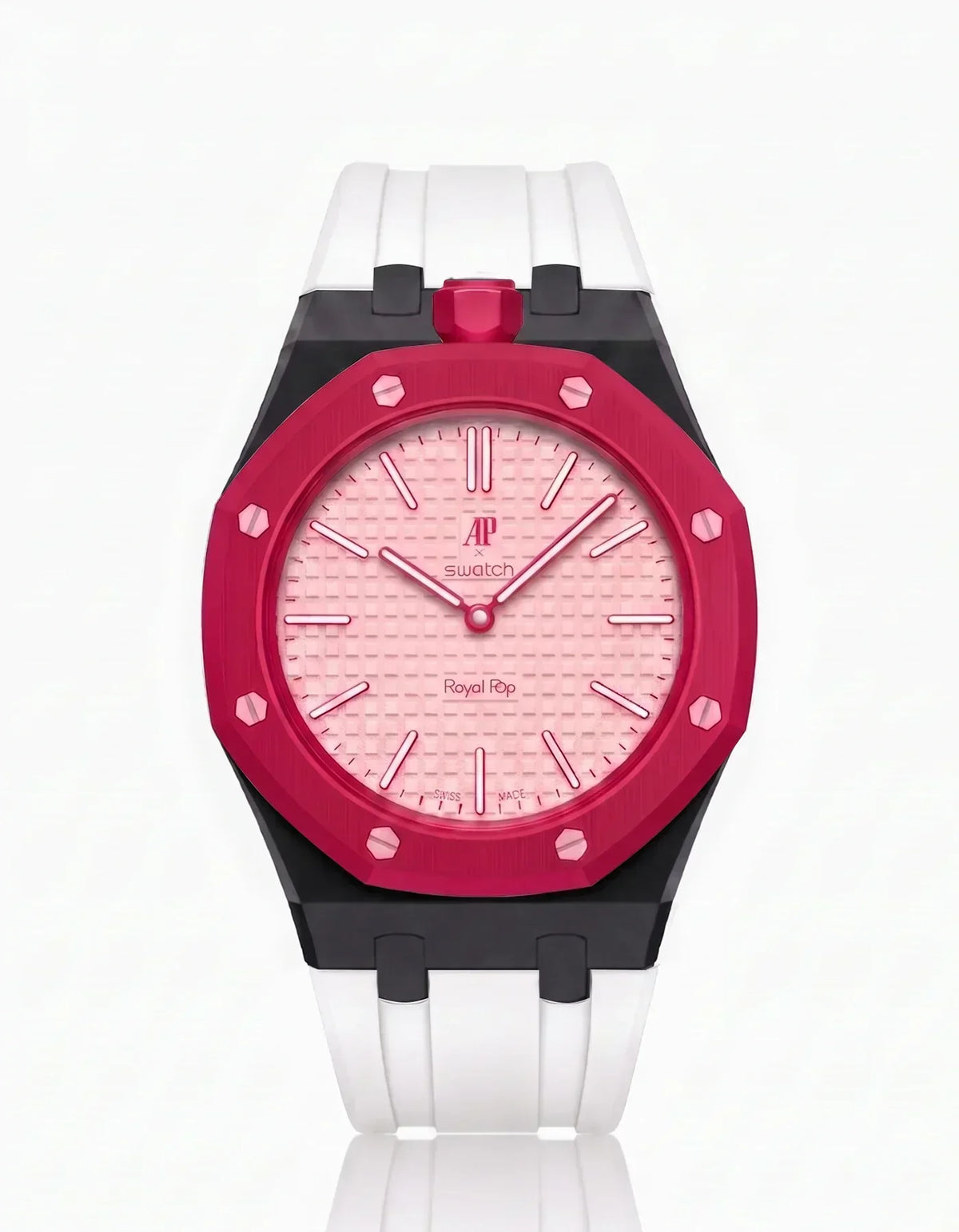 Silicone Strap &  Case  Royal Pop Otto Rosso(Customize  Colors)