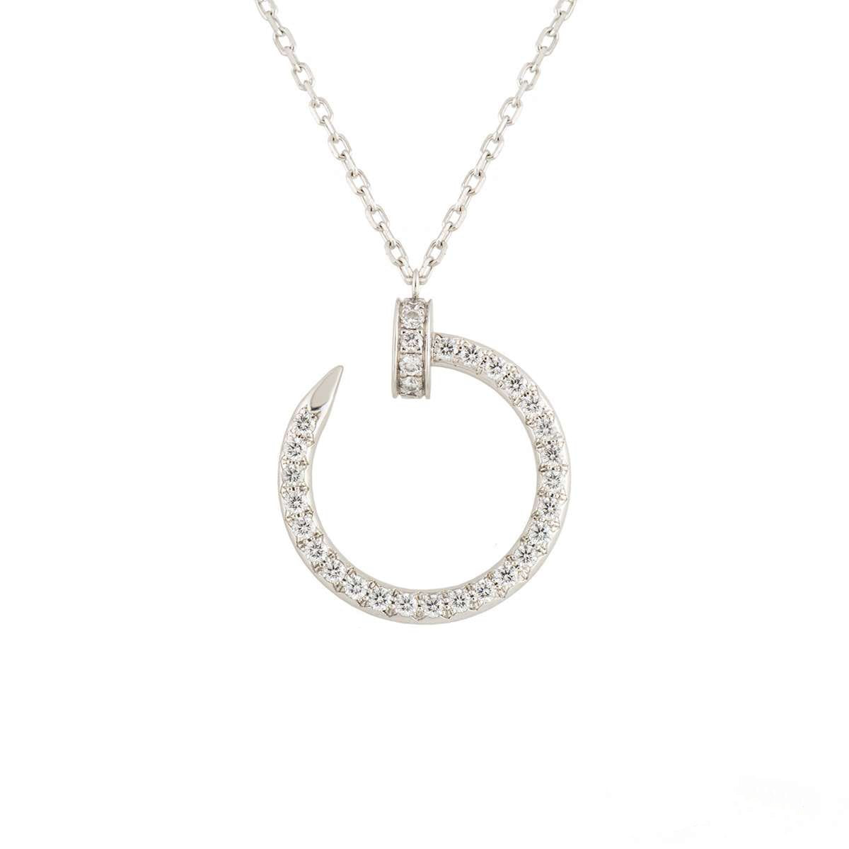 [Plus&Max]JUSTE NECKLACE SILVER DIAMONDS