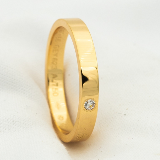 [Plus&Max]LOVE RING 4MM 1 DIAMOND