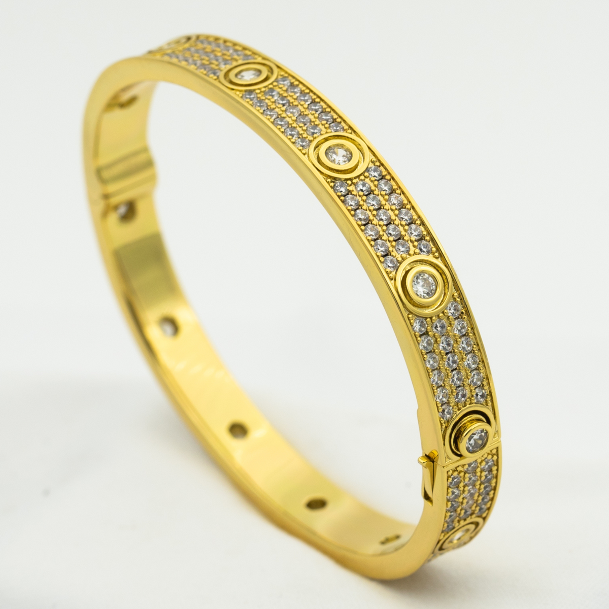 [Plus&Max]LOVE BRACELET 6.1MM DIAMOND-PAVED 10 BIG DIAMONDS