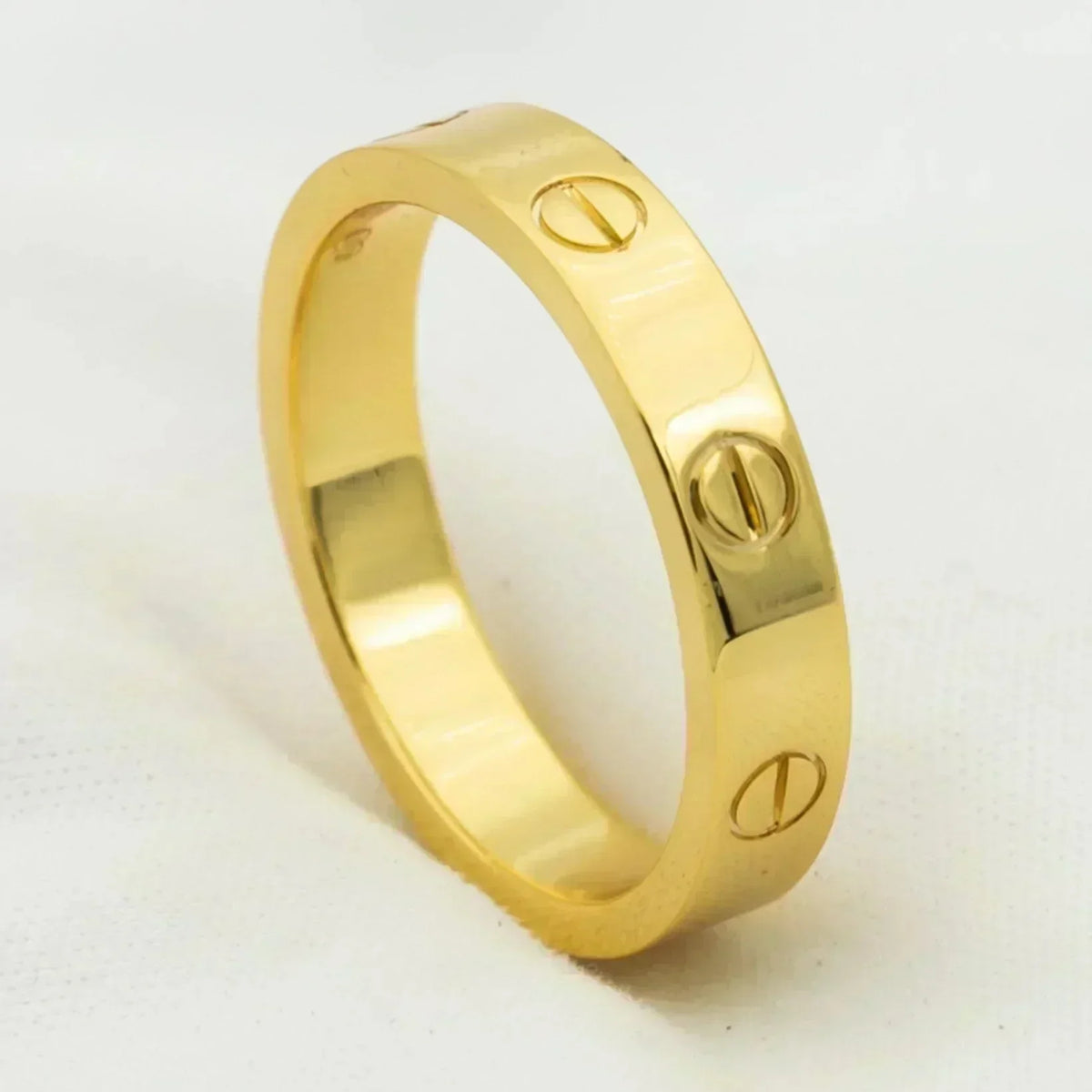 [Plus&Max]LOVE RING 4MM 1 DIAMOND GOLD