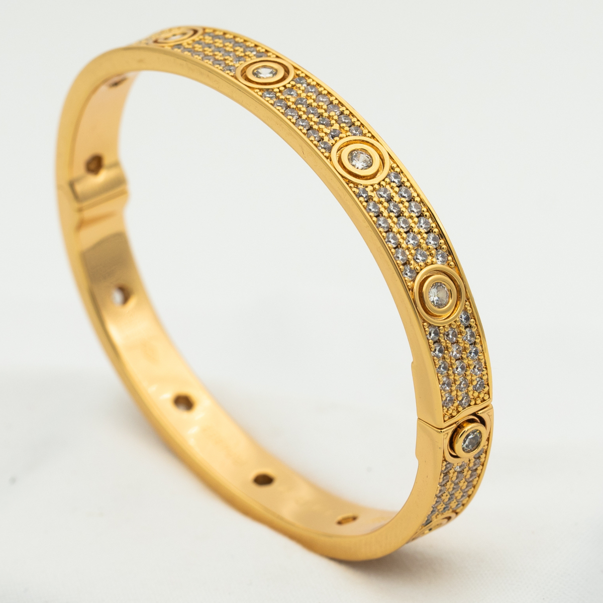 [Plus&Max]LOVE BRACELET 6.1MM DIAMOND-PAVED 10 BIG DIAMONDS