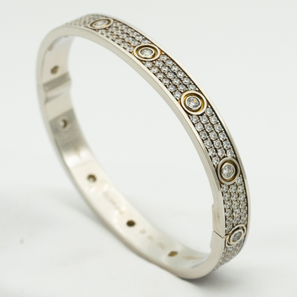 [Plus&Max]LOVE BRACELET 6.1MM DIAMOND-PAVED 10 BIG DIAMONDS