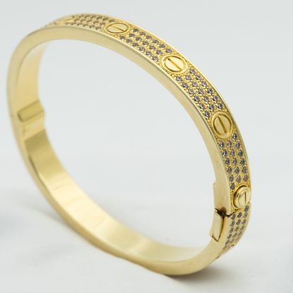 [Plus&Max]LOVE BRACELET 6.1MM DIAMOND-PAVED