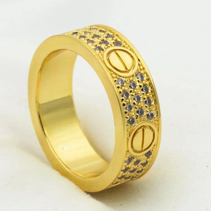 [Plus&Max]LOVE RING 5.5MM DIAMONDS PAVED