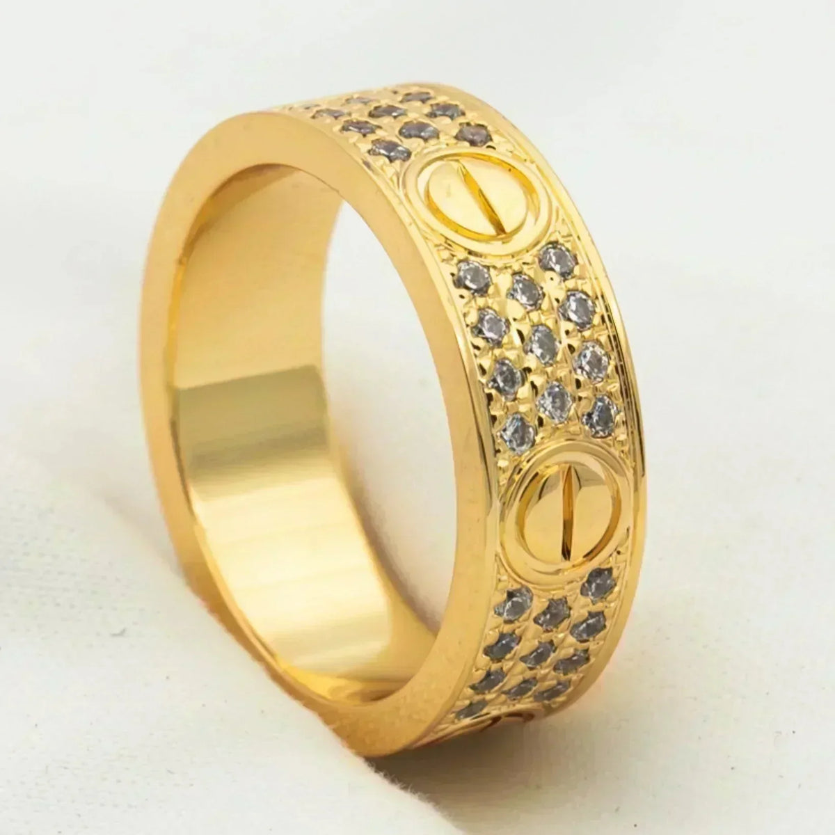 [Plus&Max]LOVE RING 5.5MM DIAMONDS PAVED