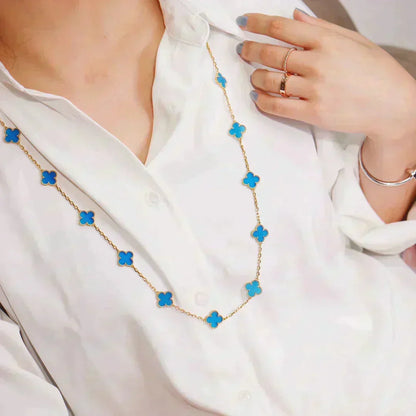 [Plus&Max]CLOVER 20 MOTIFS BLUE AGATE GOLD