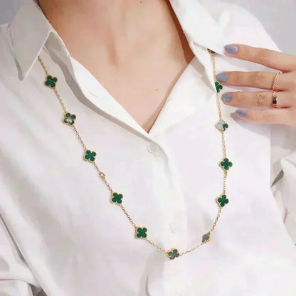 [Plus&Max]CLOVER 20 MOTIFS MALACHITE GOLD