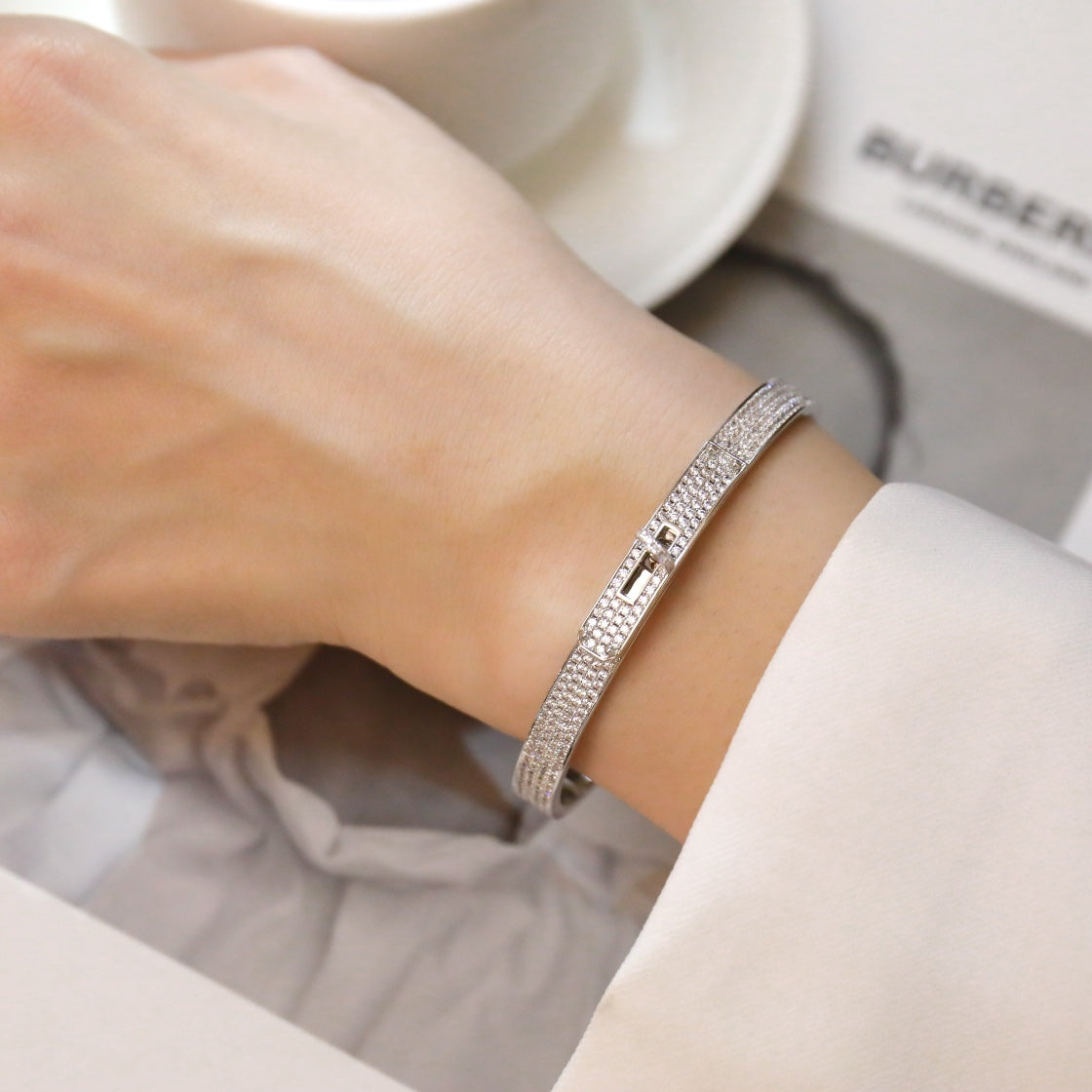 [Plus&Max]KELLY BRACELET DIAMOND PAVED