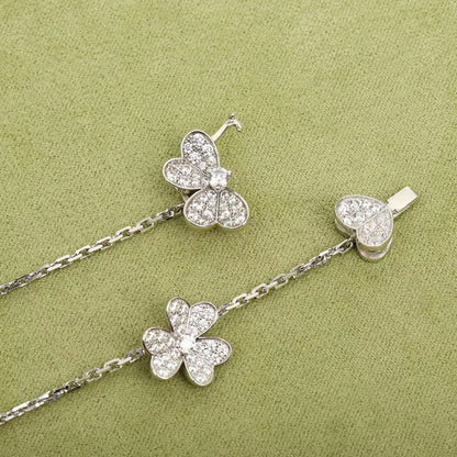 [Plus&Max]FRIVOLE SILVER 9 FLOWERS NECKLACE