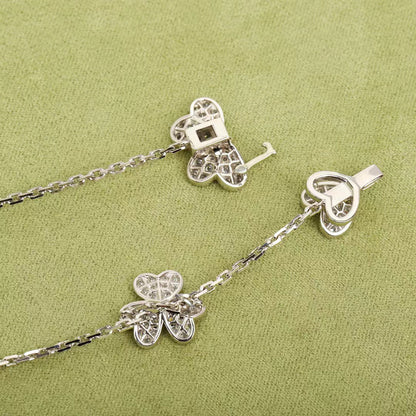[Plus&Max]FRIVOLE SILVER 9 FLOWERS NECKLACE