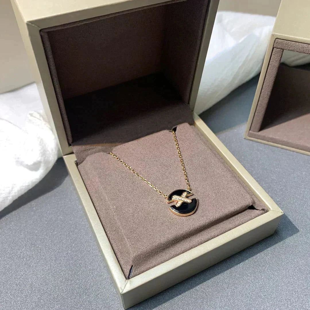 [Plus&Max]JEUX DE ROSE GOLD DIAMOND NECKLACE