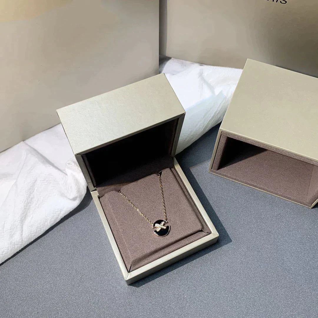 [Plus&Max]JEUX DE ROSE GOLD DIAMOND NECKLACE