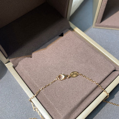 [Plus&Max]JEUX DE PINK GOLD DIAMOND NECKLACE
