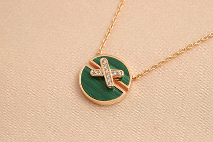 [Plus&Max]JEUX DE ROSE GOLD DIAMOND NECKLACE
