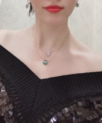 [Plus&Max]JEUX DE ROSE GOLD DIAMOND NECKLACE