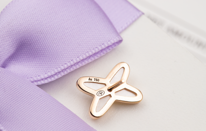 [Plus&Max]JEUX DE WHITE MOP PINK GOLD DIAMOND EARRINGS