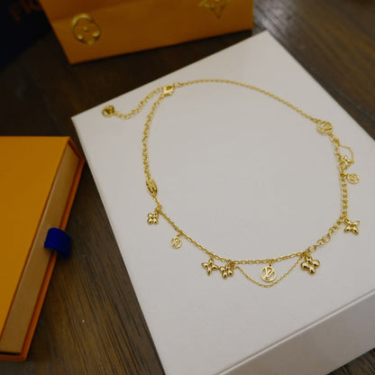 [Plus&Max]BLOOMING SUPPLE NECKLACE BRASS