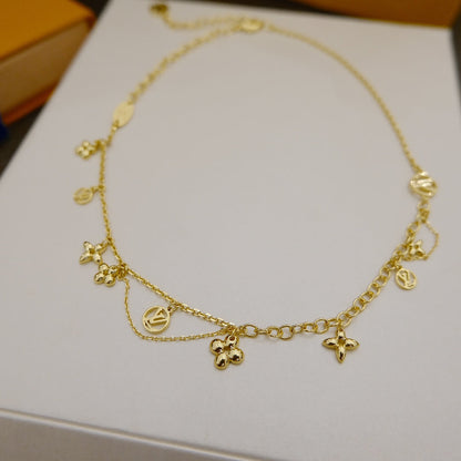 [Plus&Max]BLOOMING SUPPLE NECKLACE BRASS