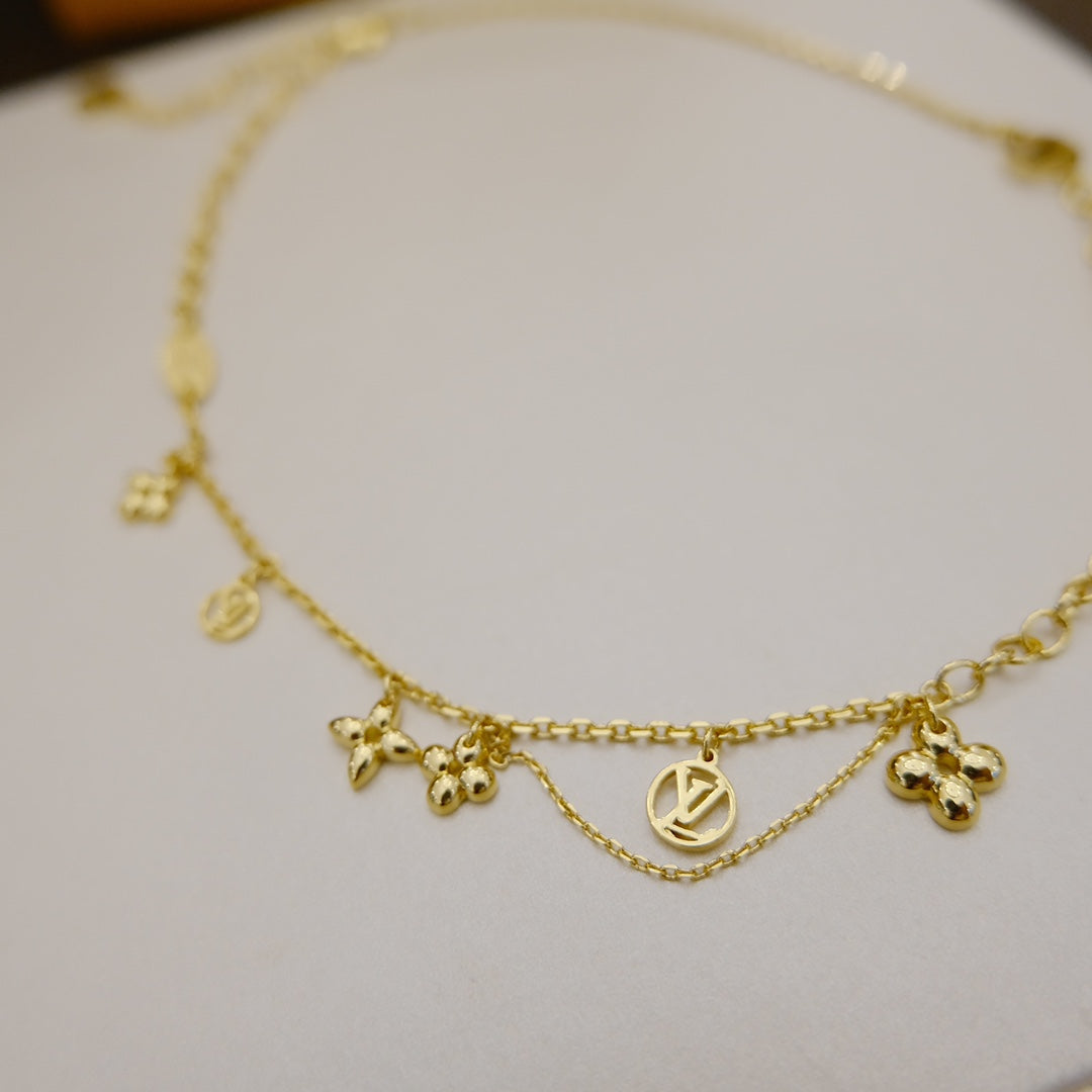 [Plus&Max]BLOOMING SUPPLE NECKLACE BRASS