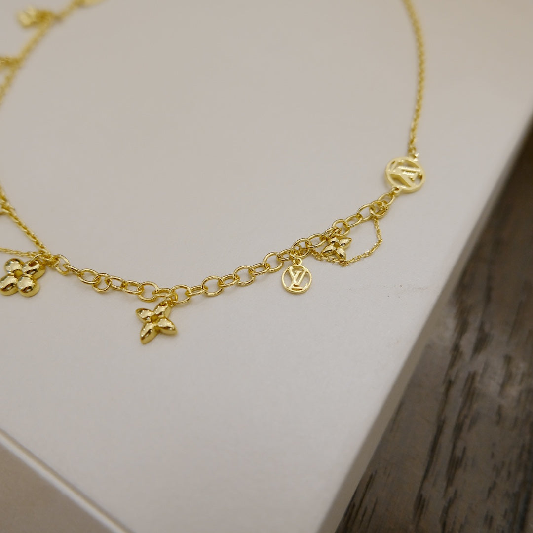 [Plus&Max]BLOOMING SUPPLE NECKLACE BRASS