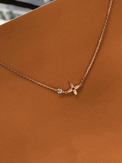 [Plus&Max]BLOSSOM PENDANT PINK GOLD AND DIAMOND