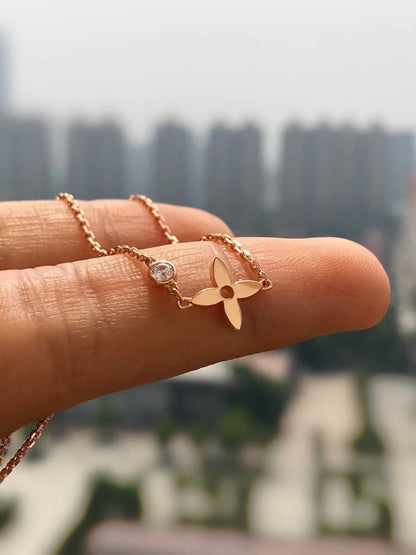 [Plus&Max]BLOSSOM PENDANT PINK GOLD AND DIAMOND