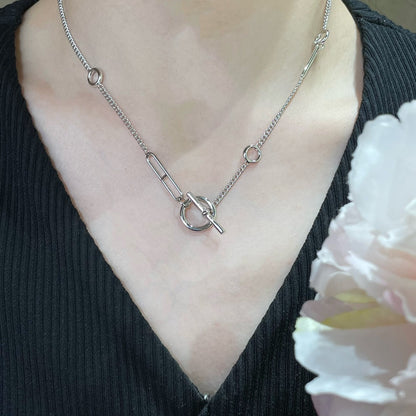 [Plus&Max]HM STERLING CHAINE D'ANCRE HEART