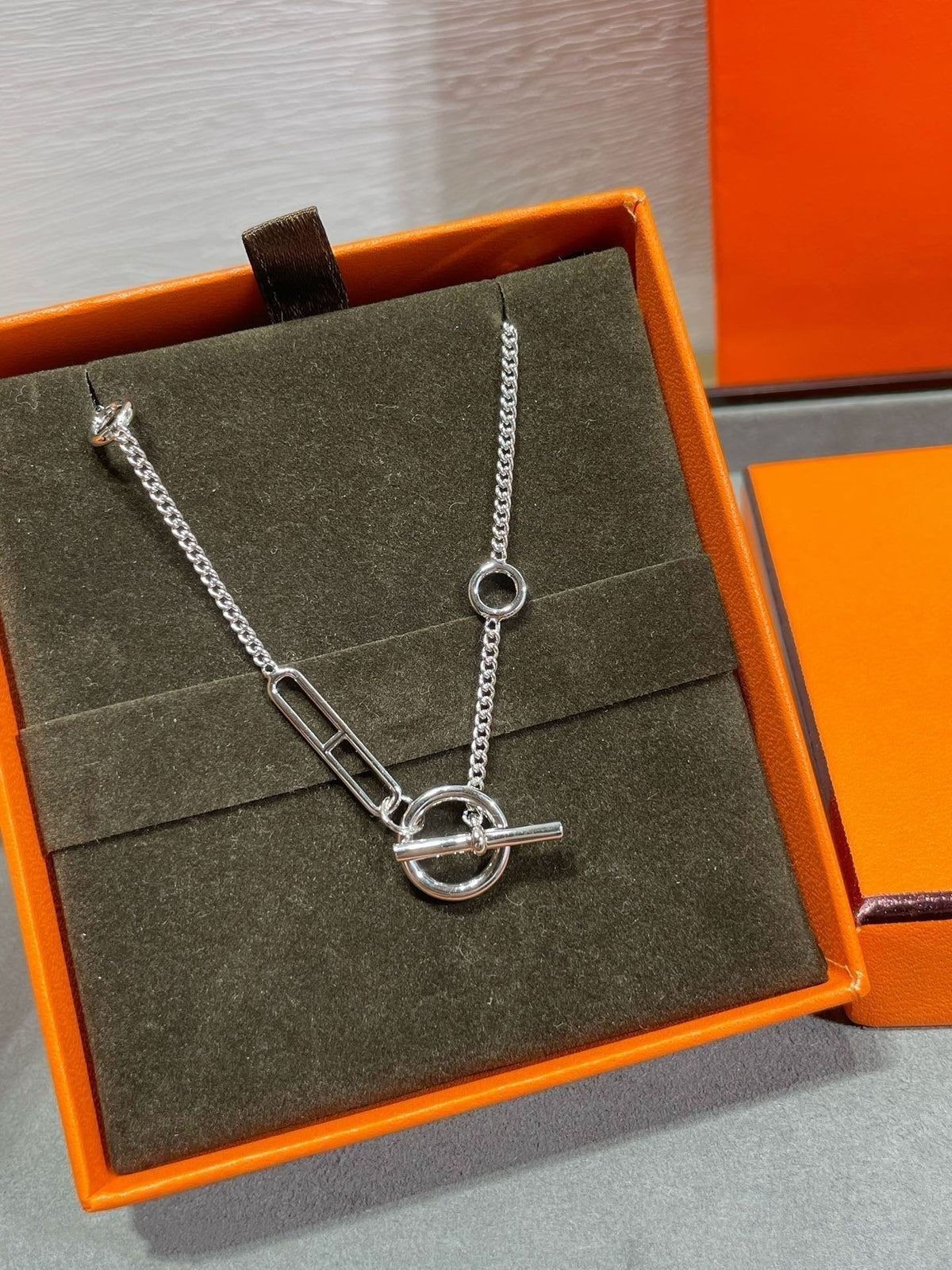 [Plus&Max]HM STERLING CHAINE D'ANCRE HEART