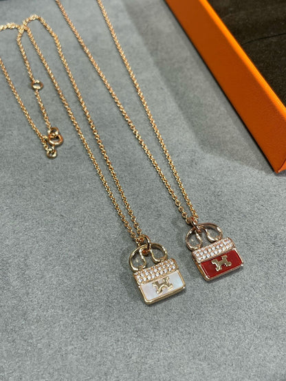 [Plus&Max]H CIRCE MOISSANITE PENDANT NECKLACE GOLD