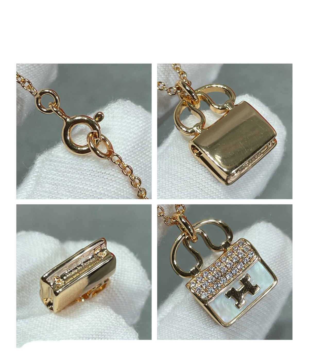 [Plus&Max]H CIRCE MOISSANITE PENDANT NECKLACE GOLD