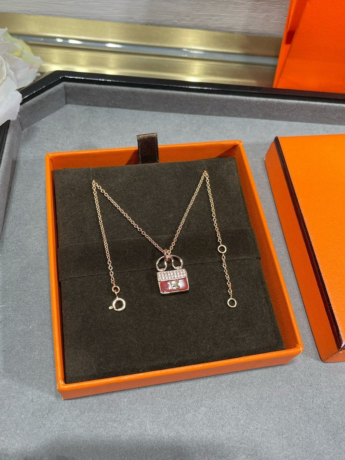 [Plus&Max]H CIRCE MOISSANITE PENDANT NECKLACE GOLD