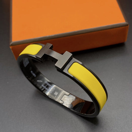 [Plus&Max]CLIC HM SO BLACK YELLOW BRACELET