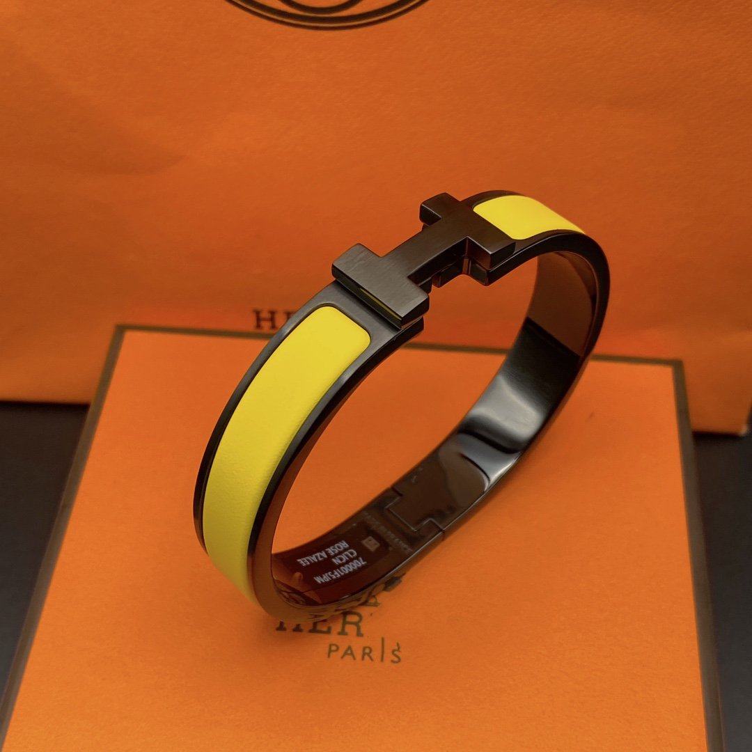 [Plus&Max]CLIC HM SO BLACK YELLOW BRACELET