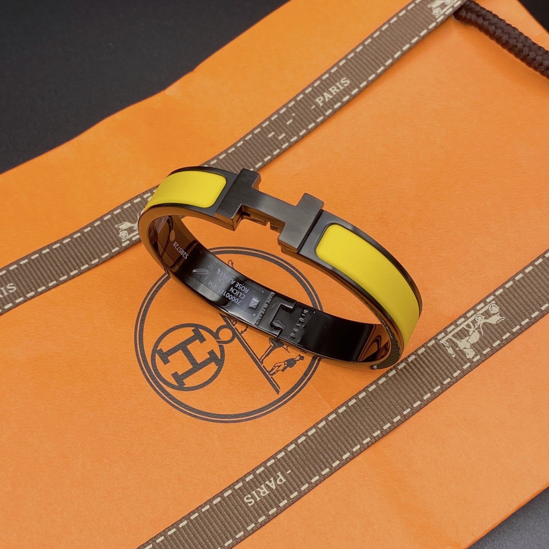 [Plus&Max]CLIC HM SO BLACK YELLOW BRACELET