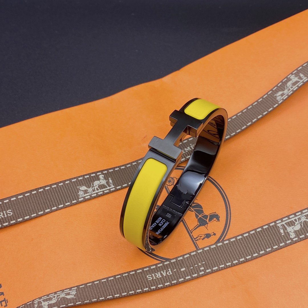 [Plus&Max]CLIC HM SO BLACK YELLOW BRACELET