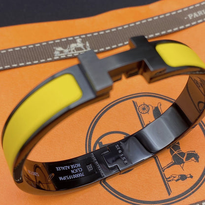 [Plus&Max]CLIC HM SO BLACK YELLOW BRACELET