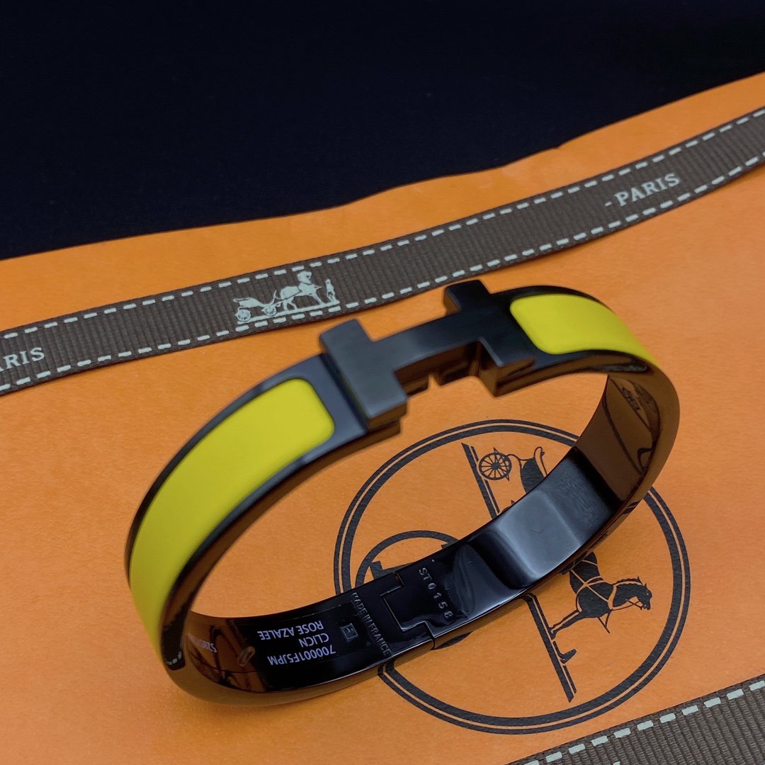 [Plus&Max]CLIC HM SO BLACK YELLOW BRACELET