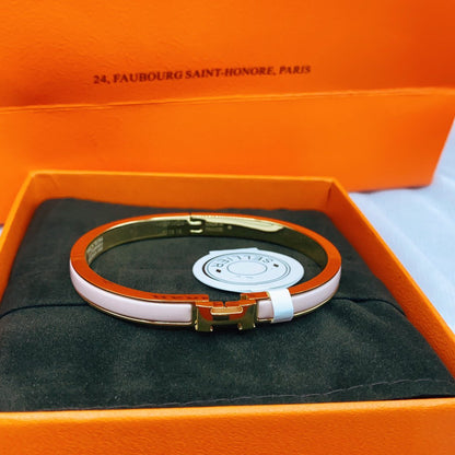 [Plus&Max]CLASSIC HM CLIC  PINK 8MM ENAMEL BRACELET