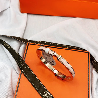 [Plus&Max]CLASSIC HM CLIC  PINK 8MM ENAMEL BRACELET