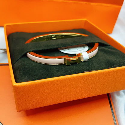 [Plus&Max]CLASSIC HM CLIC  PINK 8MM ENAMEL BRACELET