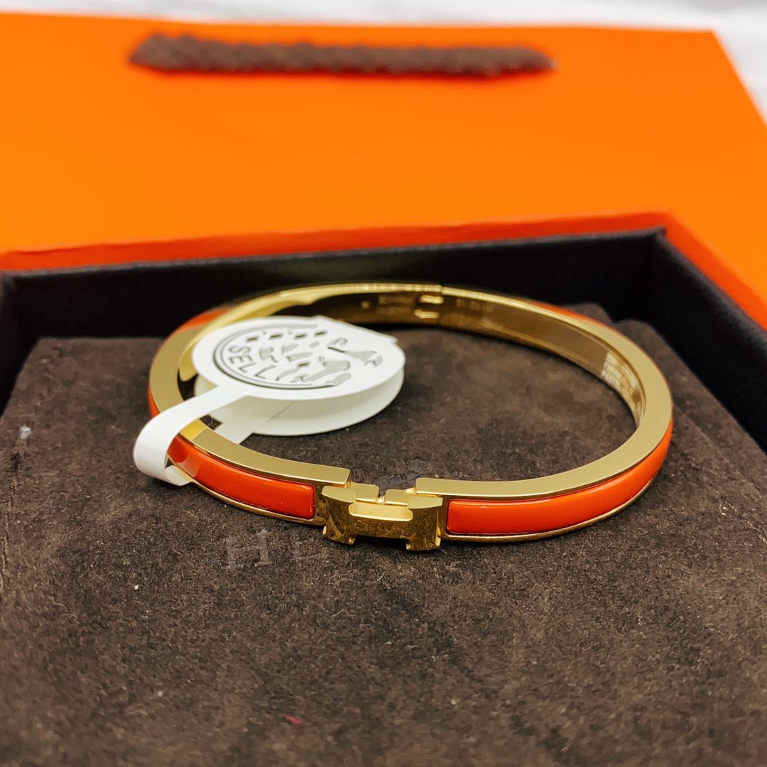 [Plus&Max]CLASSIC HM CLIC RED 8MM ENAMEL BRACELET