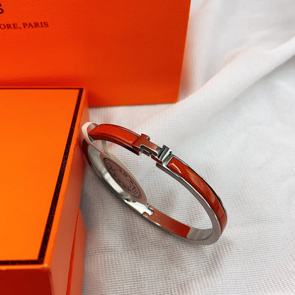 [Plus&Max]CLASSIC HM CLIC RED 8MM ENAMEL BRACELET