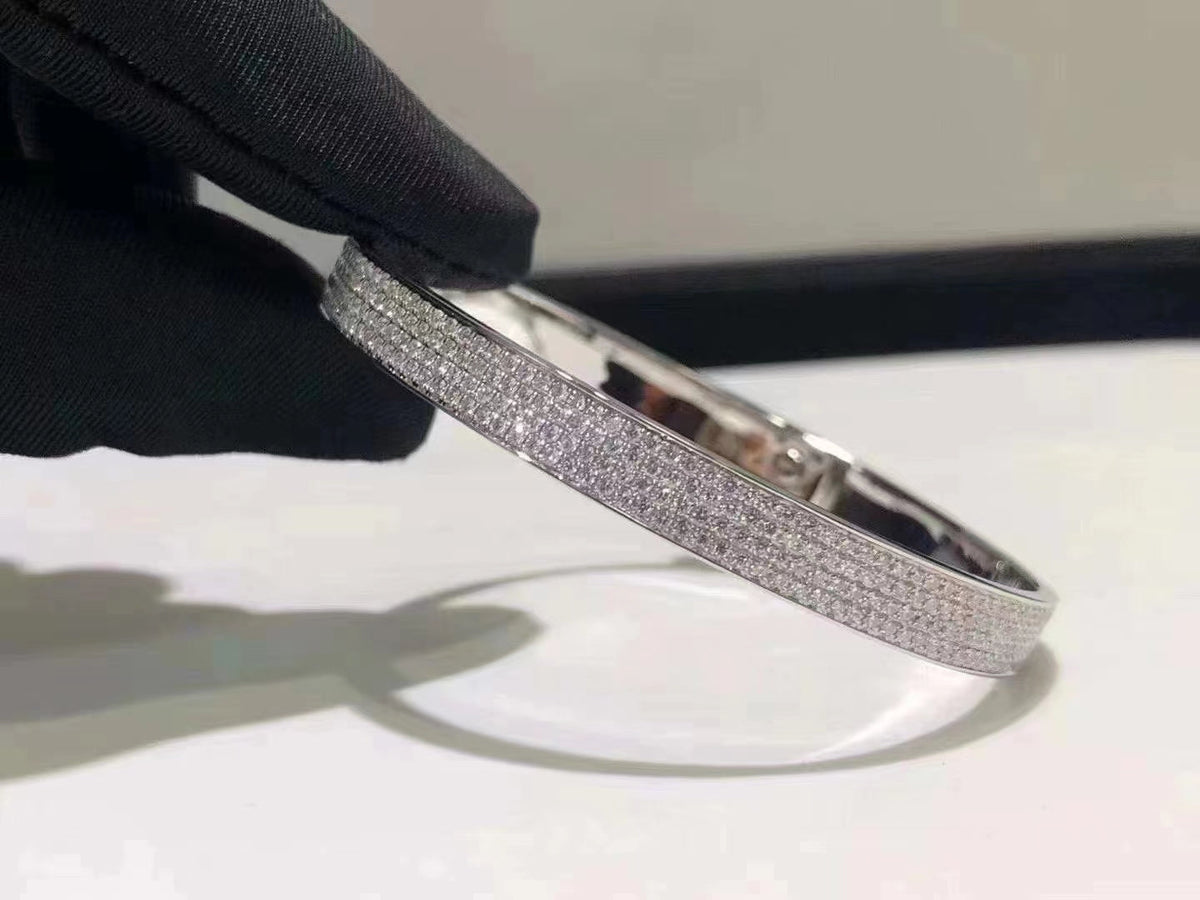 [Plus&Max]HM KELLY BRACELET IN SILVER AND FULL PAVE DIAMOND