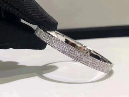 [Plus&Max]HM KELLY BRACELET IN SILVER AND FULL PAVE DIAMOND
