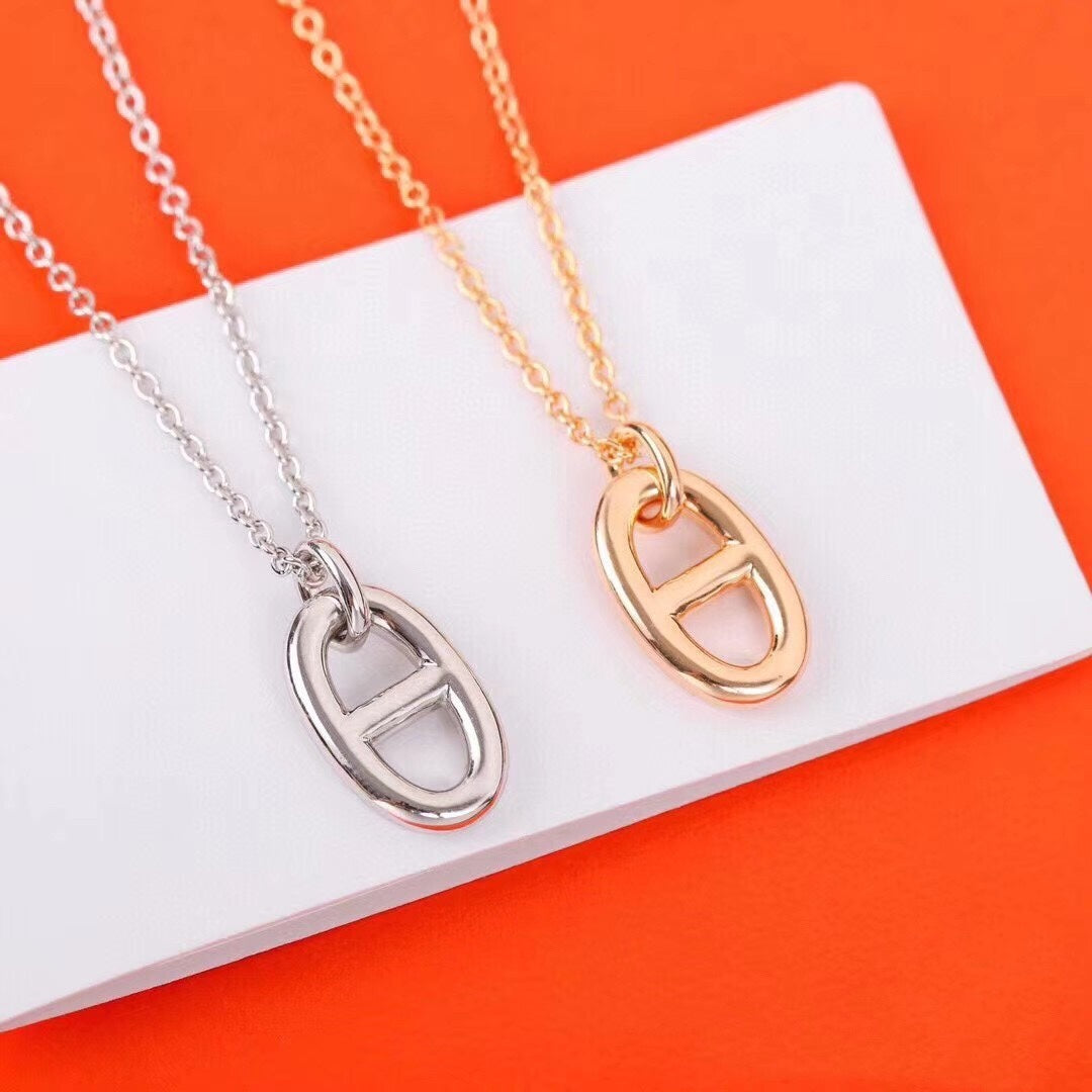 [Plus&Max]HM PIG NOSE NECKLACE