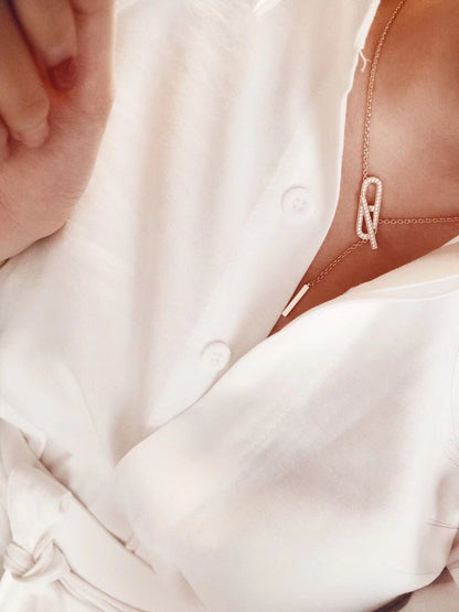 [Plus&Max]HM FIRE PIG NOSE NECKLACE TRENDY STREET